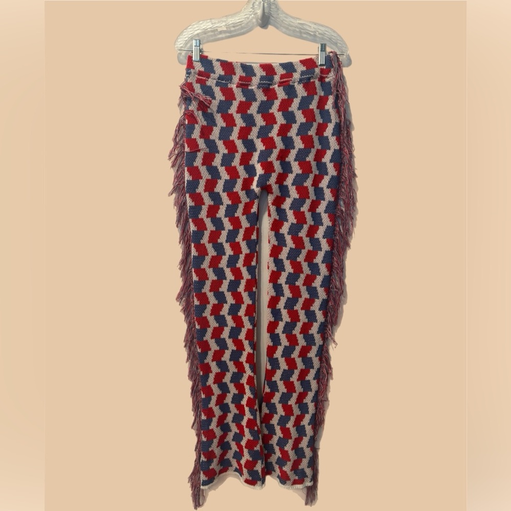 Fringe Knit Pants
